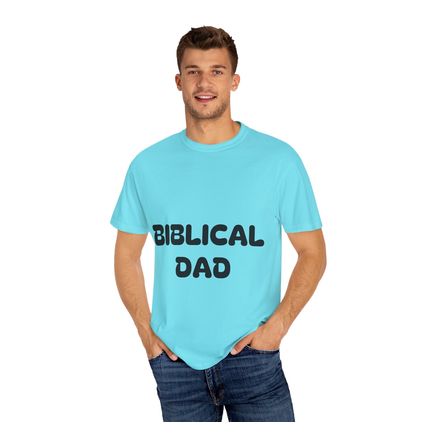 Biblical Dad T-Shirt | Unisex Garment-Dyed Tee for Fathers | Great Father's Day Gift, Family Gatherings, Casual Wear, Spiritual Joy, [...]