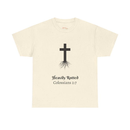 Copy of Heavily Rooted Tree Tee | Unisex Heavy Cotton T-Shirt, Inspirational T-Shirt, Nature Tee, Faith Based Apparel, Gift for Nature Lovers