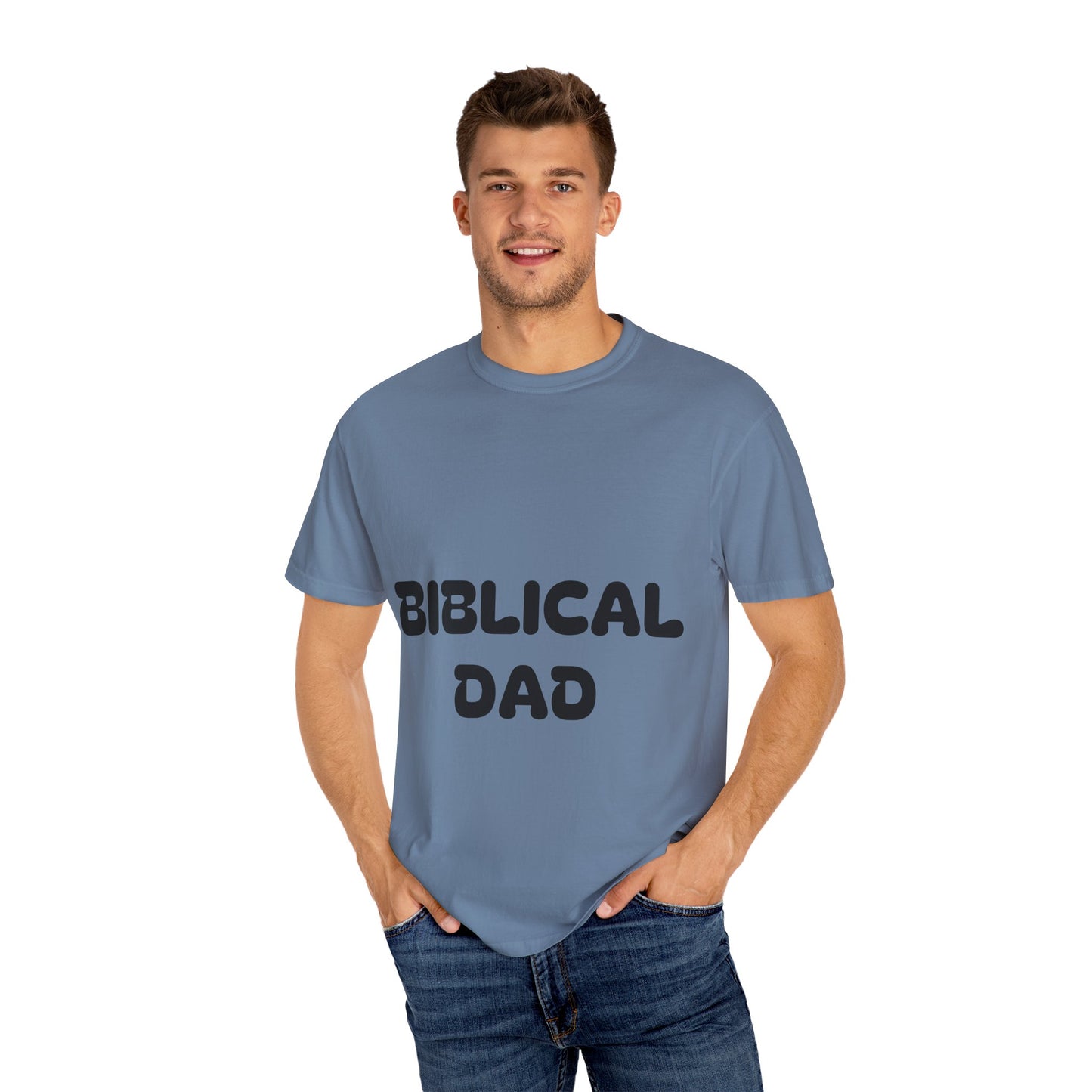 Biblical Dad T-Shirt | Unisex Garment-Dyed Tee for Fathers | Great Father's Day Gift, Family Gatherings, Casual Wear, Spiritual Joy, [...]